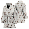 Poodle Dog Patterns Print Women's Bath Robe-Free Shipping