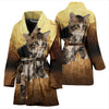 Siberian cat Print Women's Bath Robe-Free Shipping