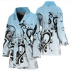 Siberian Husky Print Women's Bath Robe-Free Shipping