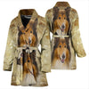 Lovely Collie Print Women's Bath Robe-Free Shipping