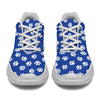 Paw Print Blue Chunky Sneakers (White)