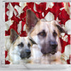 Chinook Dog Print Shower Curtains-Free Shipping