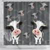 Cute Cow Print Shower Curtain-Free Shipping