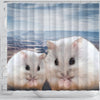 Cute Chinese Hamster Print Shower Curtains-Free Shipping