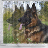 German Shepherd Dog Nature Print Shower Curtains-Free Shipping