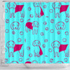 Cute Beagle Patterns Print Shower Curtain-Free Shipping