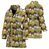 Shetland Sheepdog Pattern Print Women's Bath Robe-Free Shipping