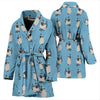 Siamese Cat Pattern Print Women's Bath Robe-Free Shipping