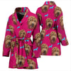 Goldendoodle dog Print Women's Bath Robe-Free Shipping