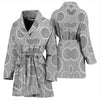 Circle Patterns Print Women's Bath Robe-Free Shipping