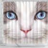 Ragdoll Cat Print Shower Curtain-Free Shipping