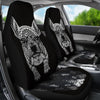 French Bulldog Art Print Black&White Car Seat Covers- Free Shipping