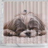 Cute Shih Tzu Dog Print Shower Curtains-Free Shipping