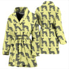 Chinese Crested Dog Pattern Print Women's Bath Robe-Free Shipping