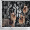 Lovely Australian Silky Terrier Print Shower Curtains-Free Shipping