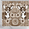 Cute Chihuahua Dog Print Shower Curtain-Free Shipping