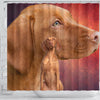 Vizsla Dog Print Shower Curtains-Free Shipping