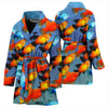 Platy Fish Print Women's Bath Robe-Free Shipping