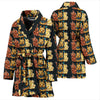 Australian Terrier Dog Pattern Print Women's Bath Robe-Free Shipping