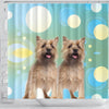 Cute Cairn terrier Dog Print Shower Curtain-Free Shipping