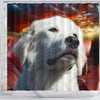Great Pyrenees Print Shower Curtains-Free Shipping