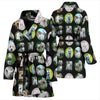 West Highland White Terrier Dog Pattern Print Women's Bath Robe-Free Shipping