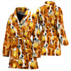 Papillon Dog In Lots Print Women's Bath Rob-Free Shipping