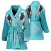 Doberman Pinscher Dog Print Women's Bath Robe-Free Shipping