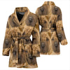 Shar Pei Dog Print Women's Bath Robe-Free Shipping