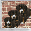 Cute Entlebucher Mountain Dog Print Shower Curtains-Free Shipping