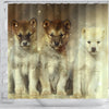 Sled Dogs Print Shower Curtains-Free Shipping