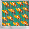 Beautiful GoldFish Print Shower Curtains-Free Shipping