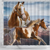 Amazing American Paint Horse Print Shower Curtains-Free Shipping