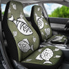 Happy Fish Print Car Seat Covers-Free Shipping