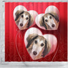 Saluki Dog Print Shower Curtain-Free Shipping