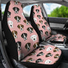 Boxer Dog On Pink Print Car Seat Covers-Free Shipping