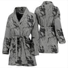 Saluki Dog Print Women's Bath Robe-Free Shipping