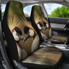 Grey Crowned Crane Bird Print Car Seat Covers-Free Shipping