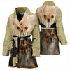 Cute Chihuahua Print Women's Bath Robe-Free Shipping