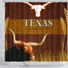 Amazing Texas Longhorn Cattle (Cow) Print Shower Curtain-Free Shipping