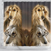 Afghan Hound Dog Print Shower Curtain-Free Shipping