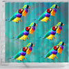 Gouldian Finch Bird Print Shower Curtains-Free Shipping