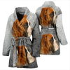 Boxer Dog Print Women's Bath Robe-Free Shipping