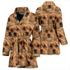 Shih-Poo Dog Print Women's Bath Robe-Free Shipping