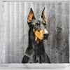 Doberman Pinscher Print Shower Curtains-Free Shipping