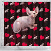 Sphynx Cat Print Shower Curtain-Free Shipping