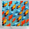 Platy Fish Print Shower Curtains-Free Shipping