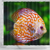 Discus Fish Print Shower Curtain-Free Shipping