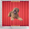 Briard Dog Print Shower Curtain-Free Shipping