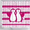 Cute Penguin Bird Print Shower Curtain-Free Shipping